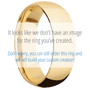 10K Yellow Gold + Polish , Polish Finish