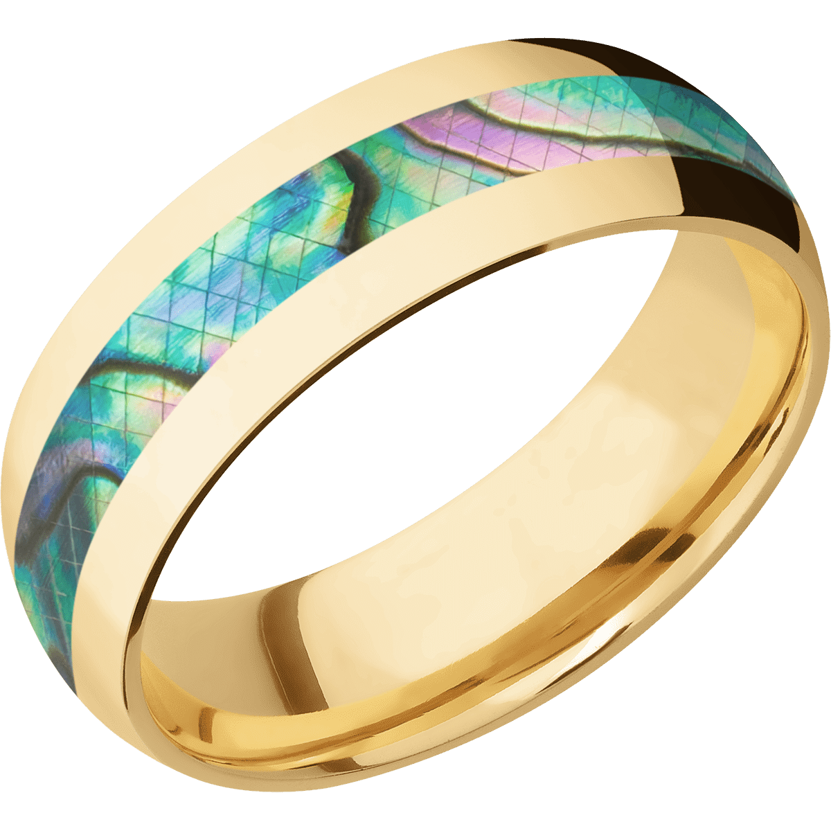 10K Yellow Gold + Polish Finish