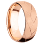 10K Rose Gold + Satin Finish