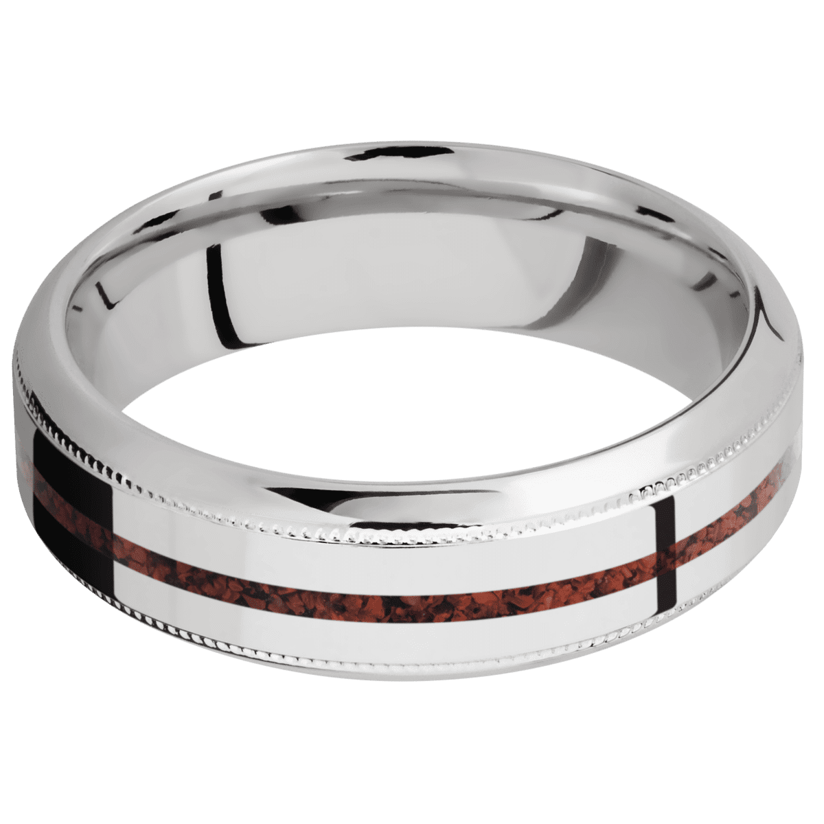 14K White Gold + Polish , Polish Finish
