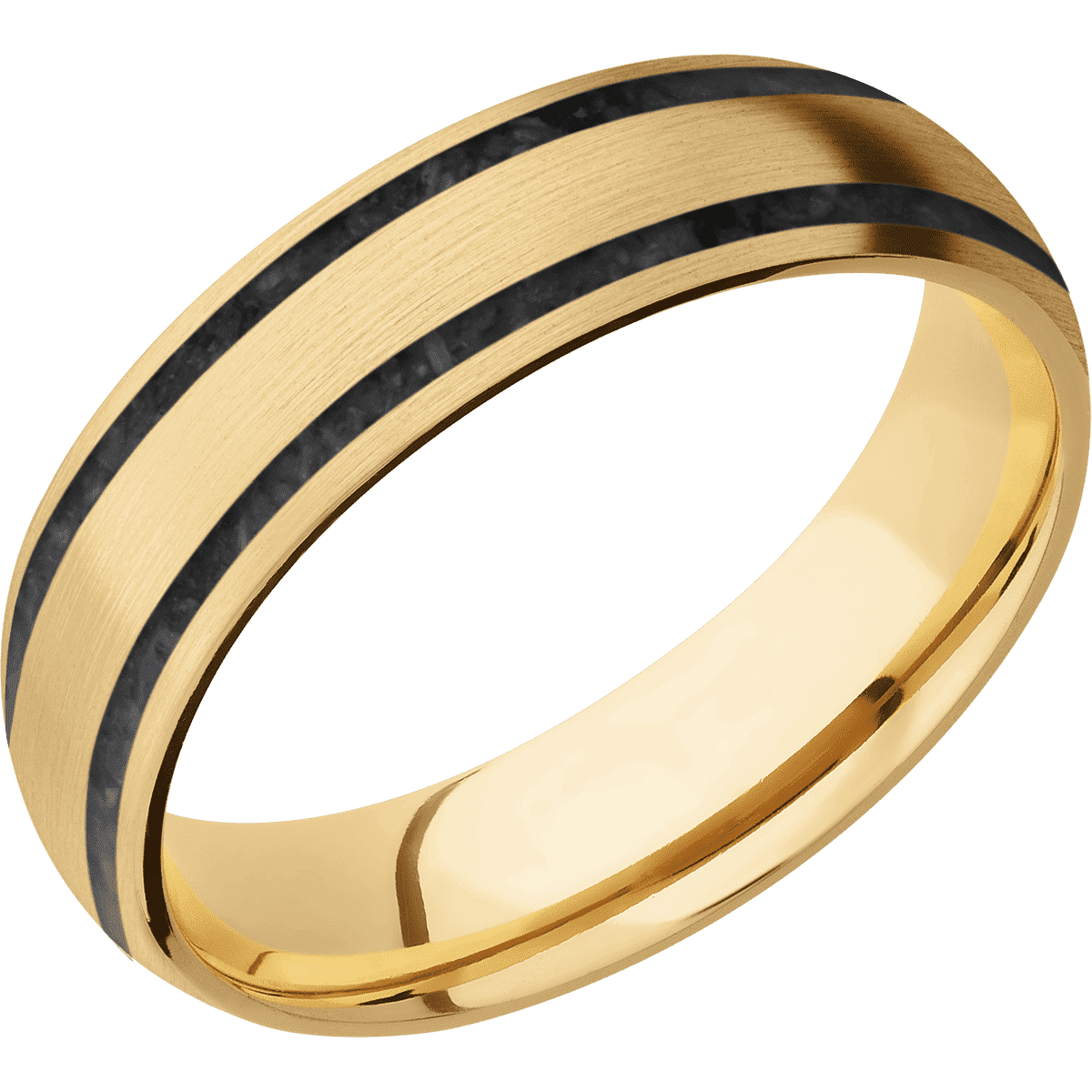 10K Yellow Gold + Satin Finish