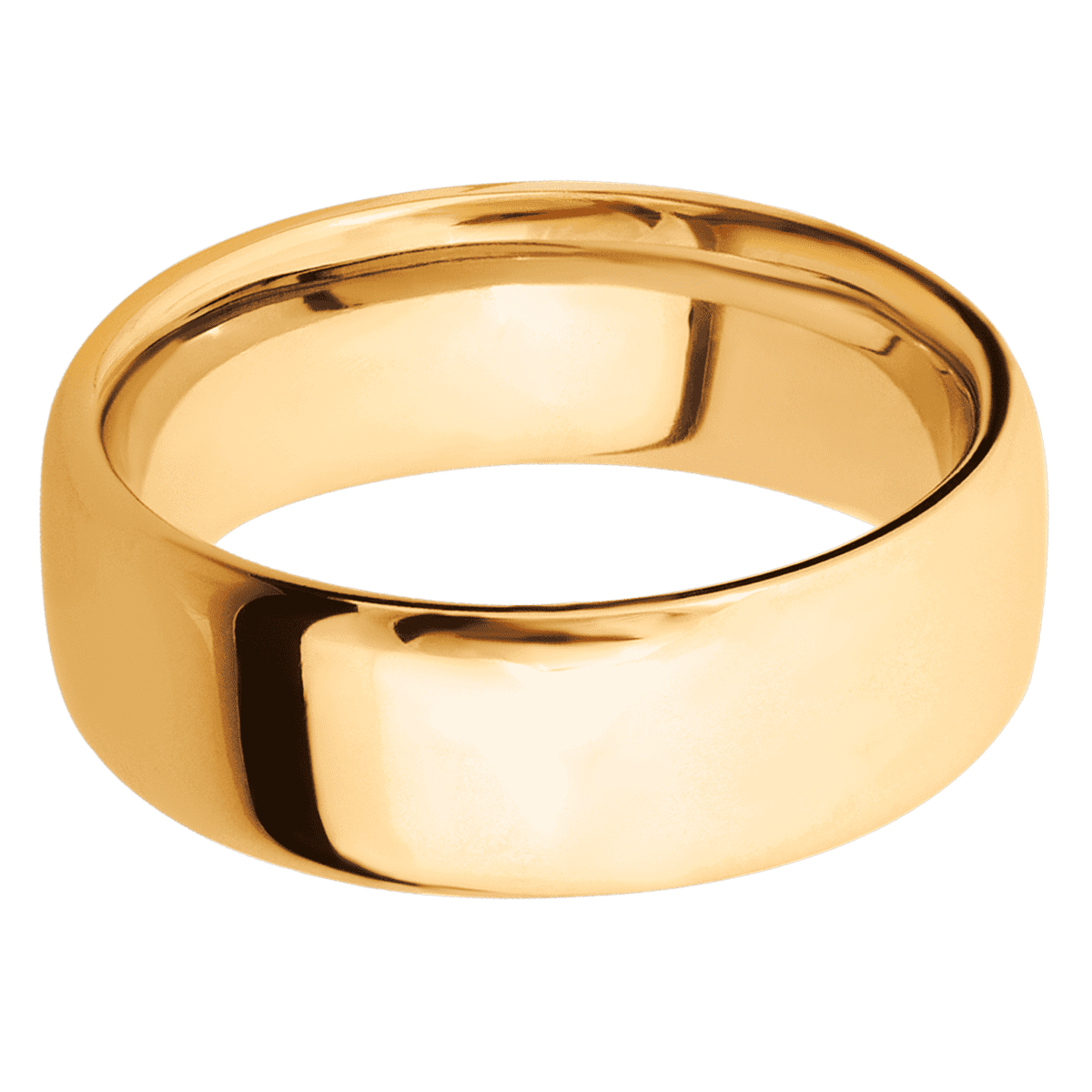 14K Yellow Gold + Polish Finish