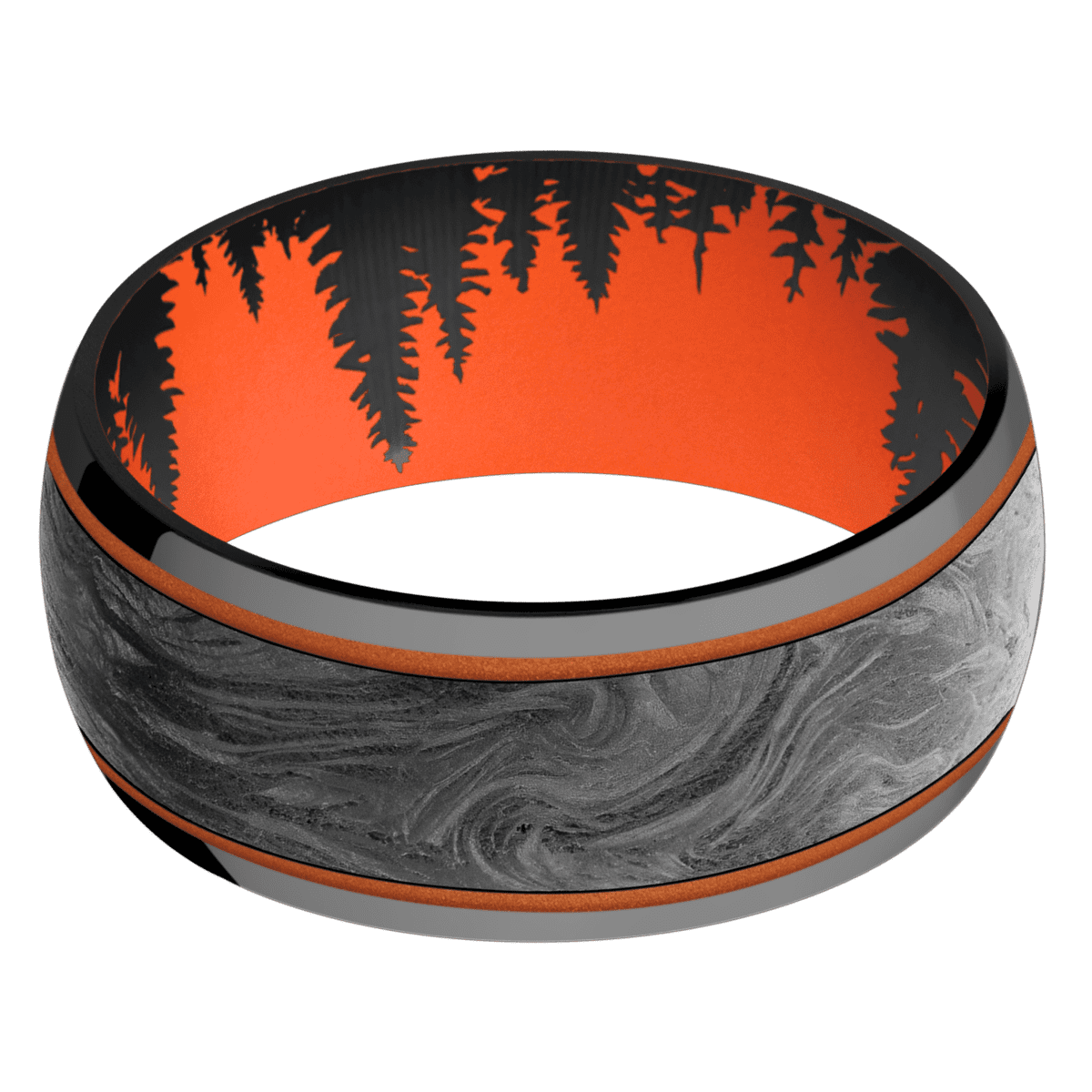 Zirconium + Polish Finish + Hunter Orange
