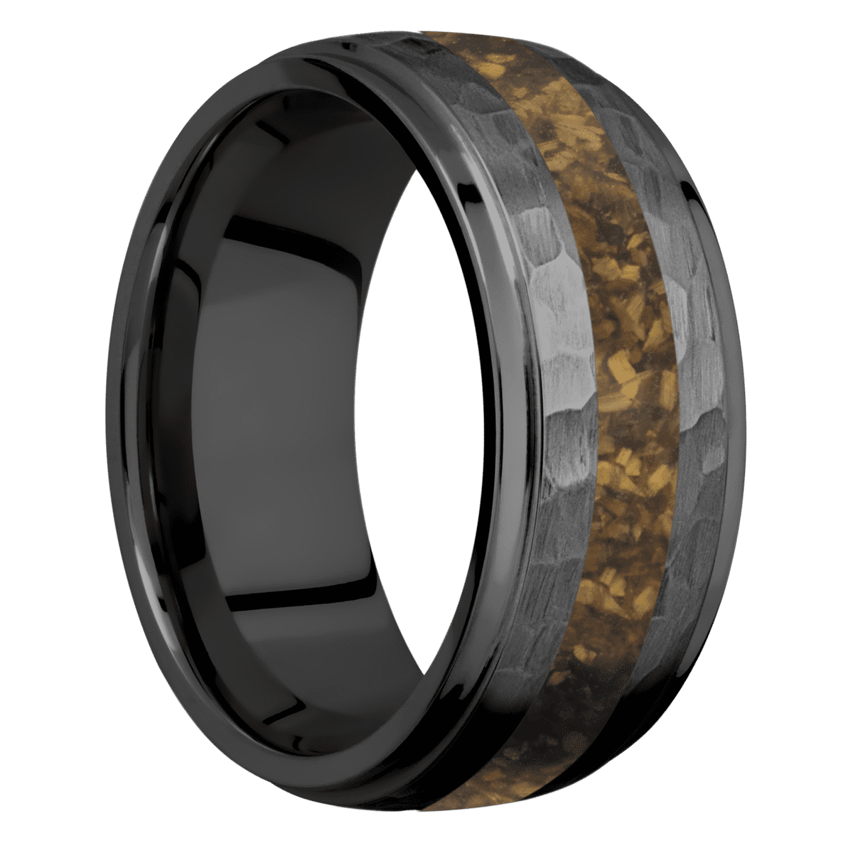 Zirconium + Hammer , Polish Finish