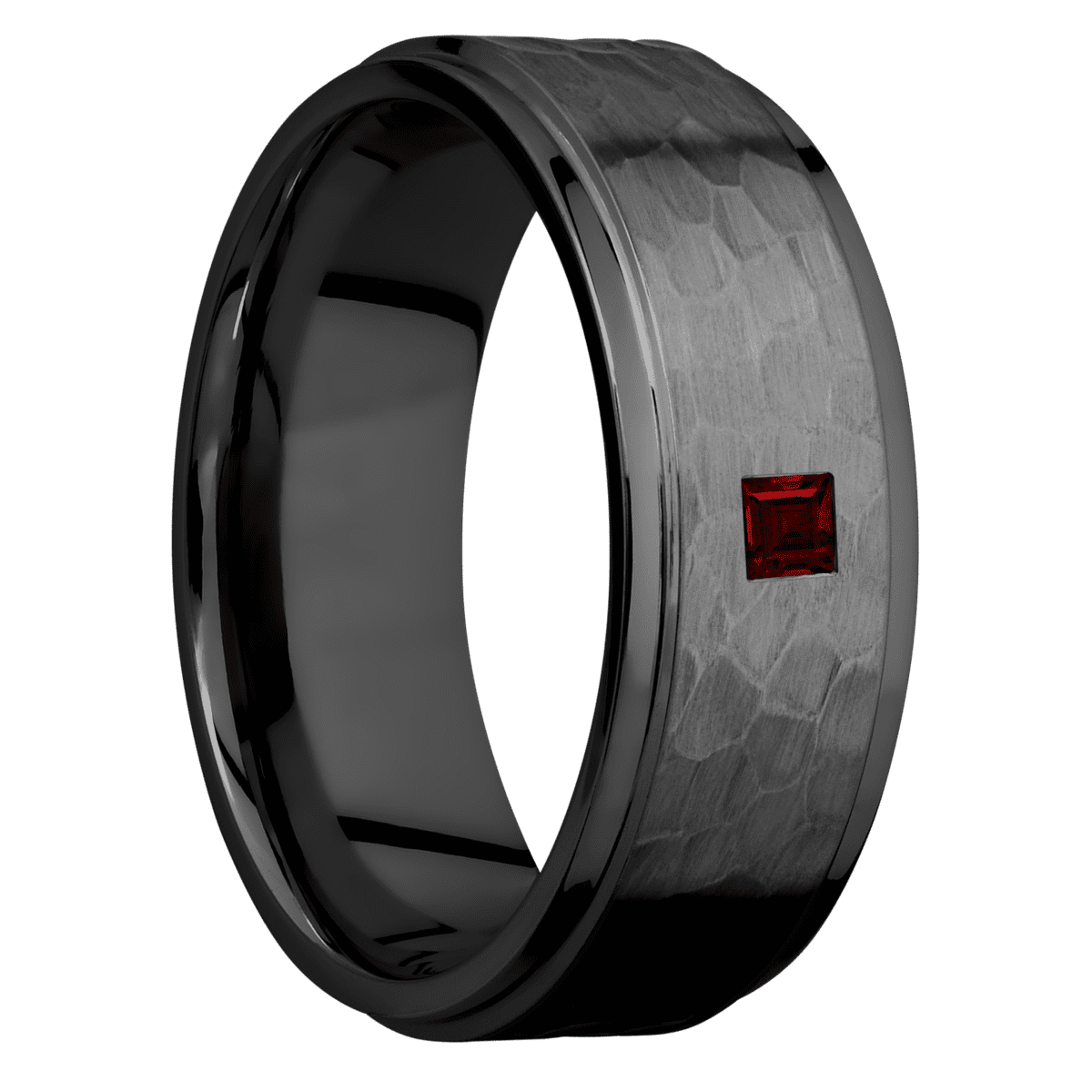 Zirconium + Hammer , Polish Finish