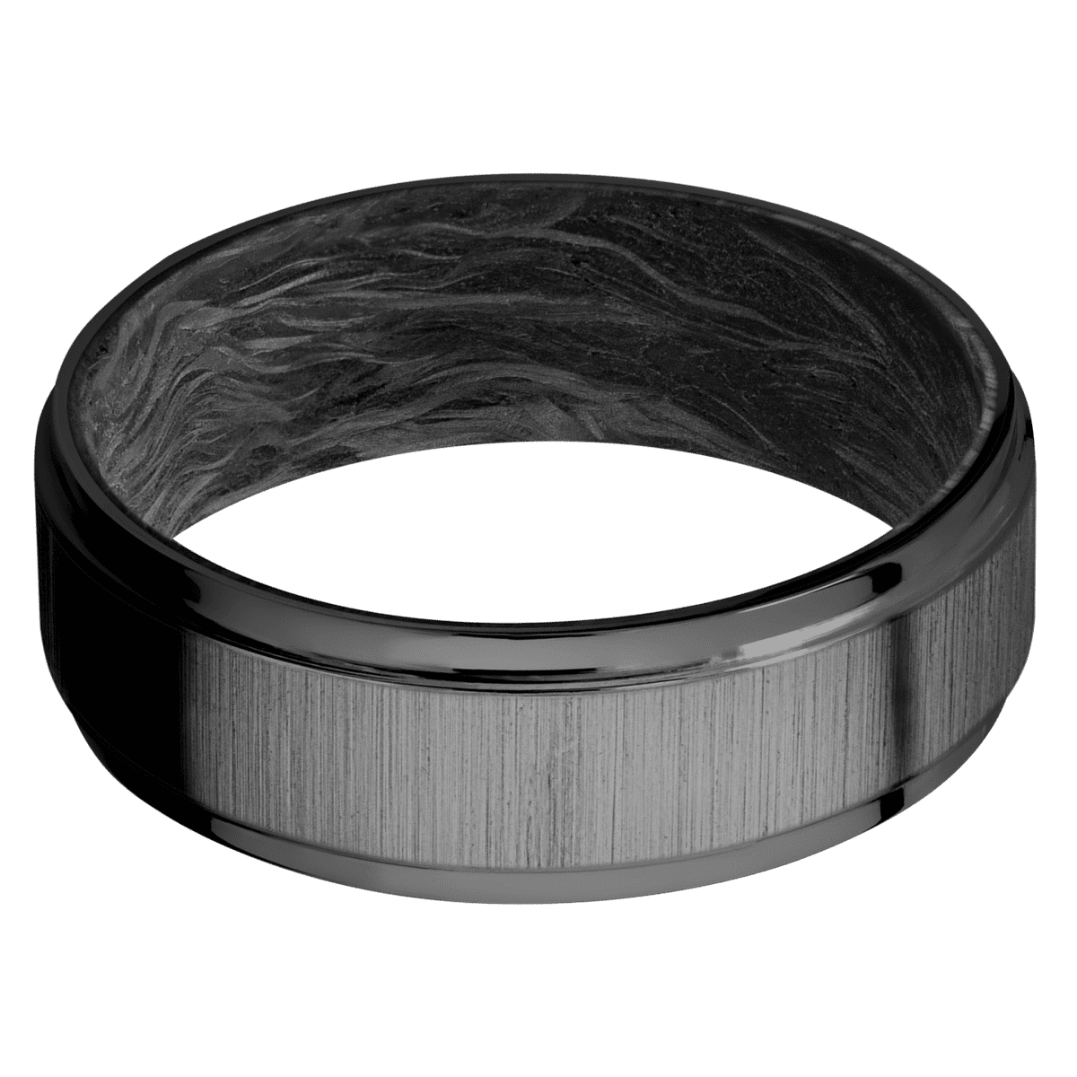 Zirconium + Crosssatinblack , Polish Finish + Forged Carbon Fiber