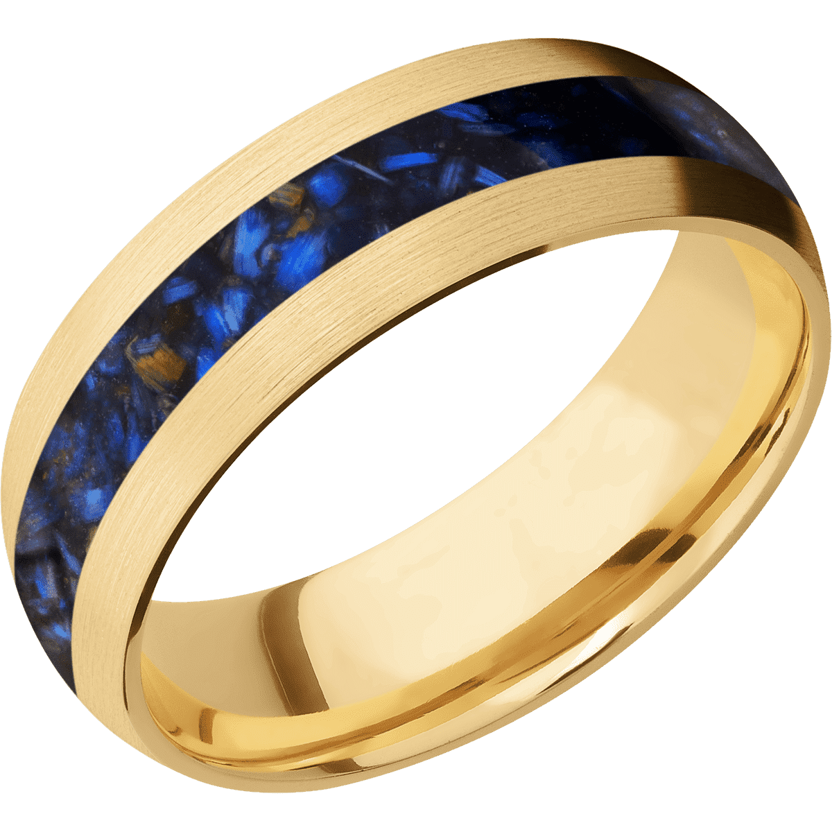 10K Yellow Gold + Satin Finish