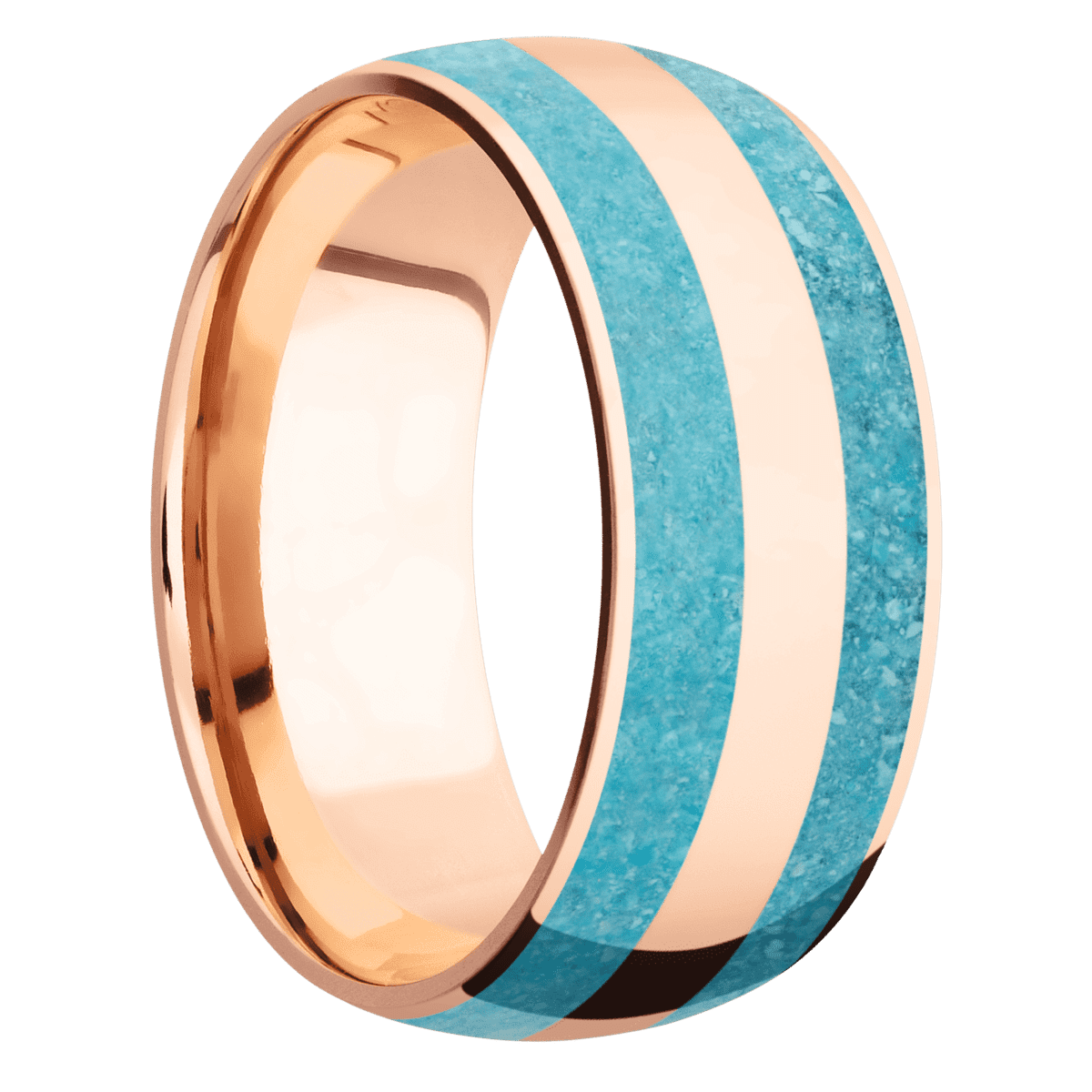 18K Rose Gold + Polish Finish