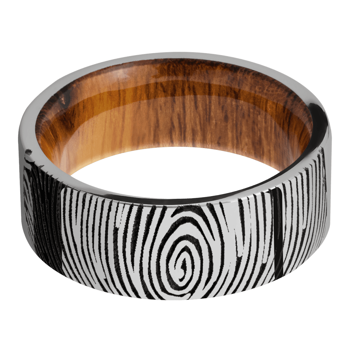 Titanium + Polish Finish + Desert Iron Wood