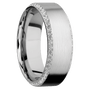 14K White Gold + Satin , Polish Finish