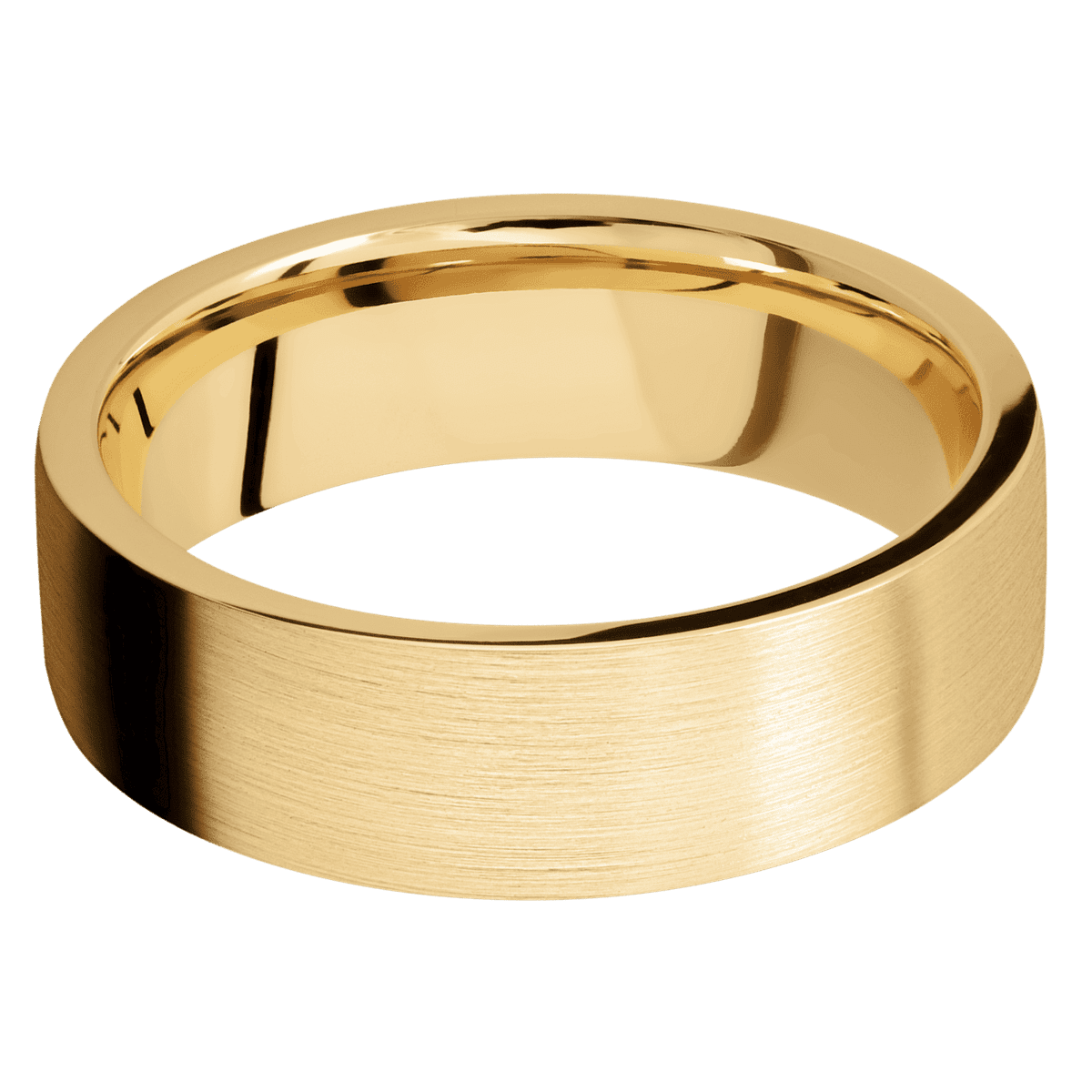 10K Yellow Gold + Satin Finish