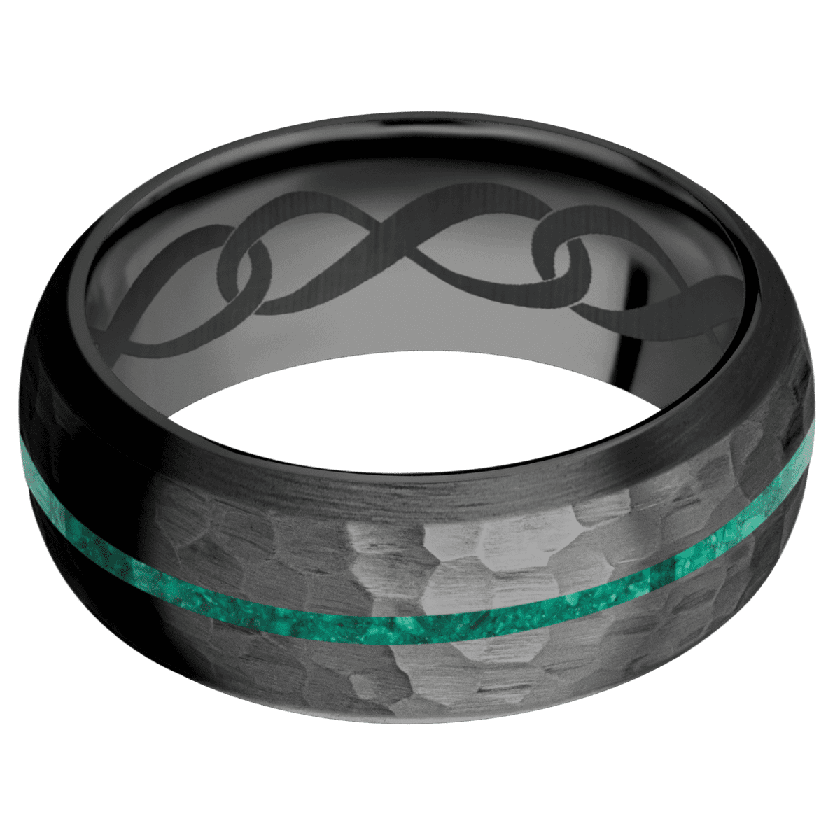 Zirconium + Hammer , Satin Finish