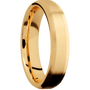 14K Yellow Gold + Satin , Satin Finish