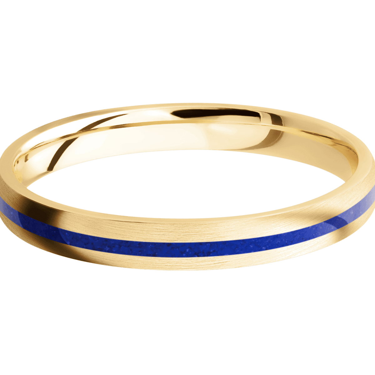 10K Yellow Gold + Satin Finish