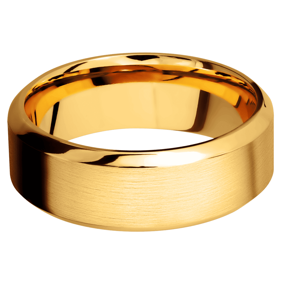 22K Yellow Gold + Satin , Polish Finish