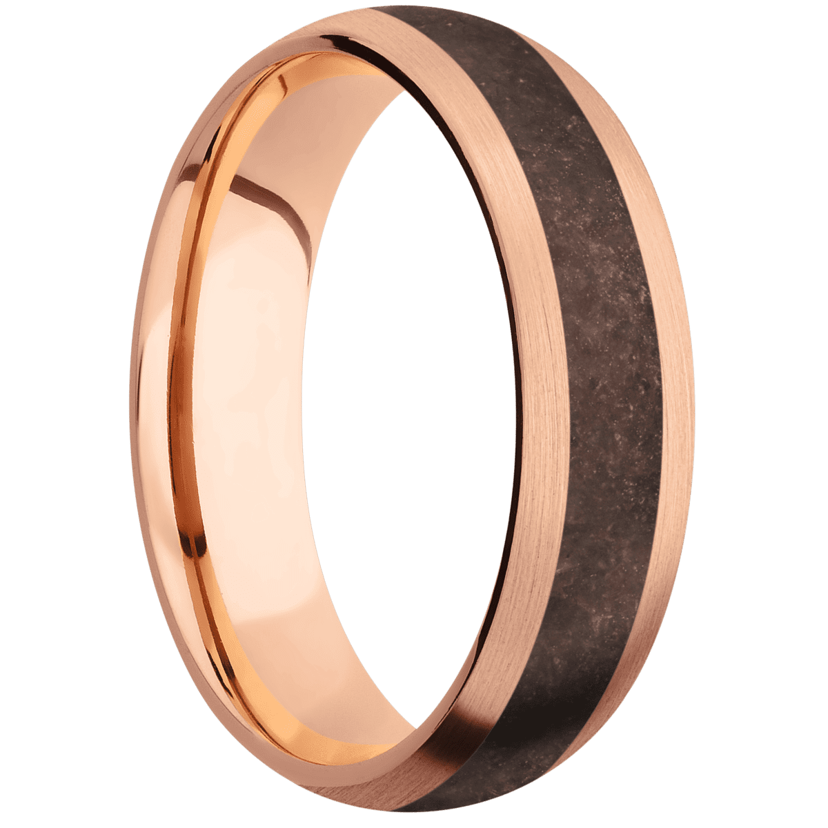 10K Rose Gold + Satin Finish