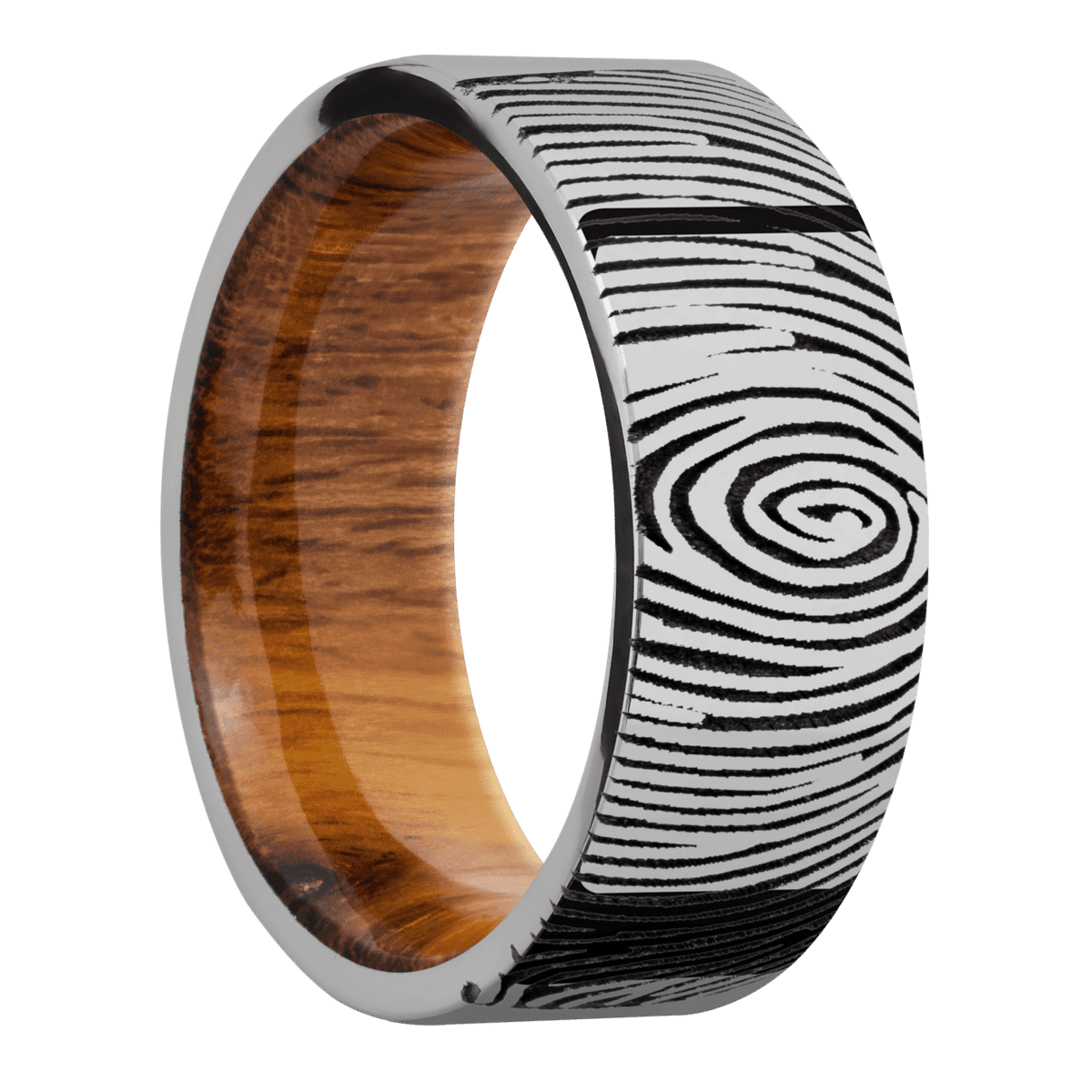 Titanium + Polish Finish + Desert Iron Wood