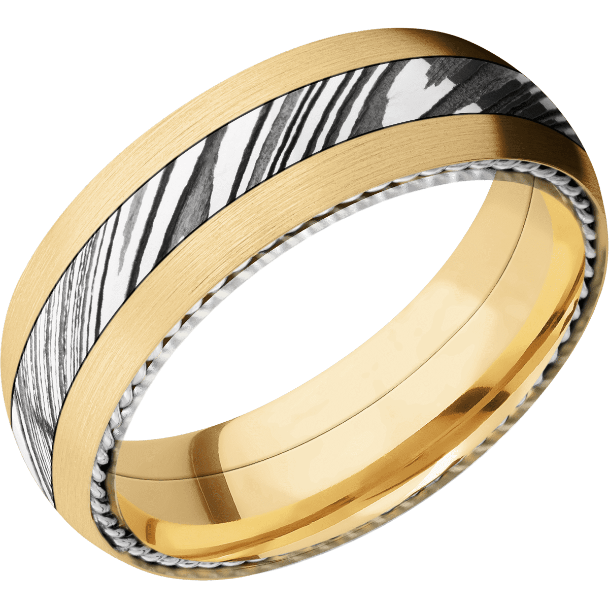 10K Yellow Gold + Satin Finish