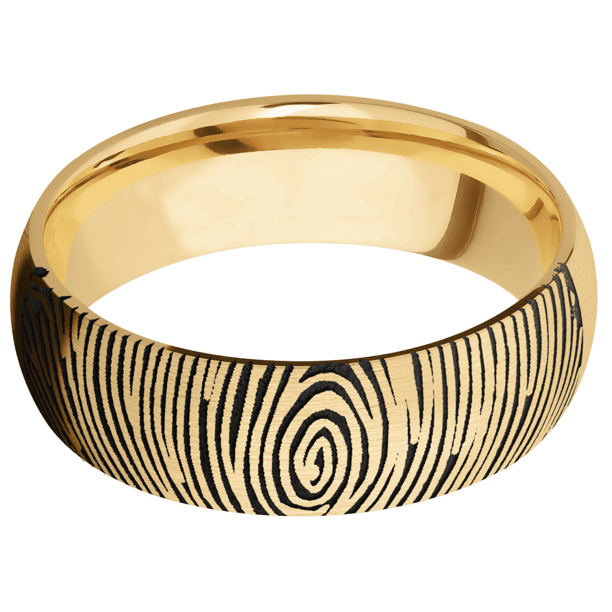 10K Yellow Gold + Satin Finish