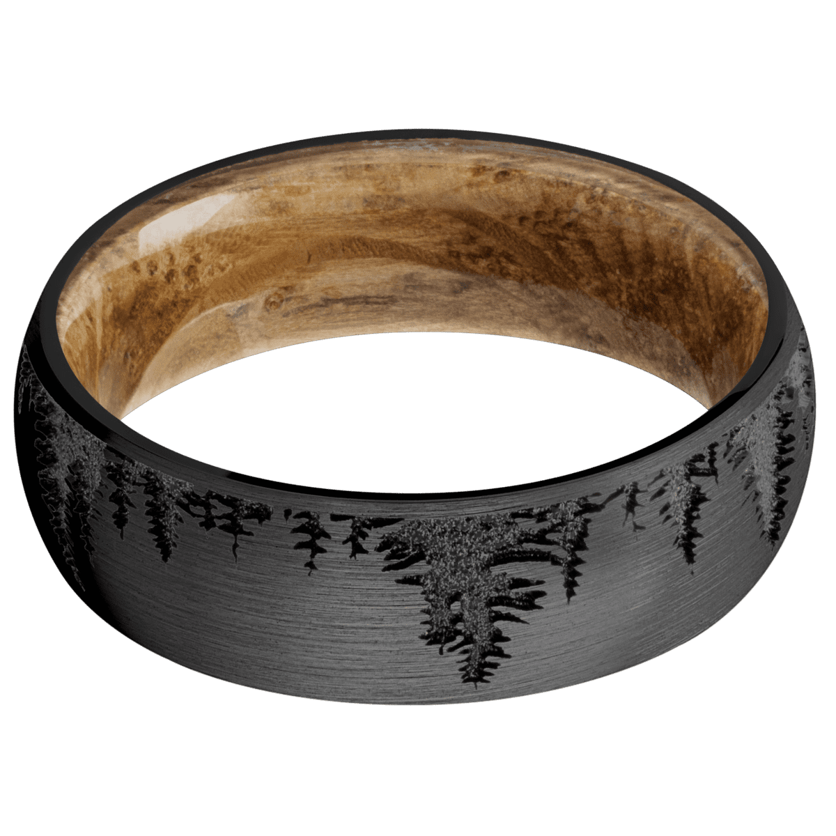 Zirconium + Satin , Polish Finish + Whiskey Barrel