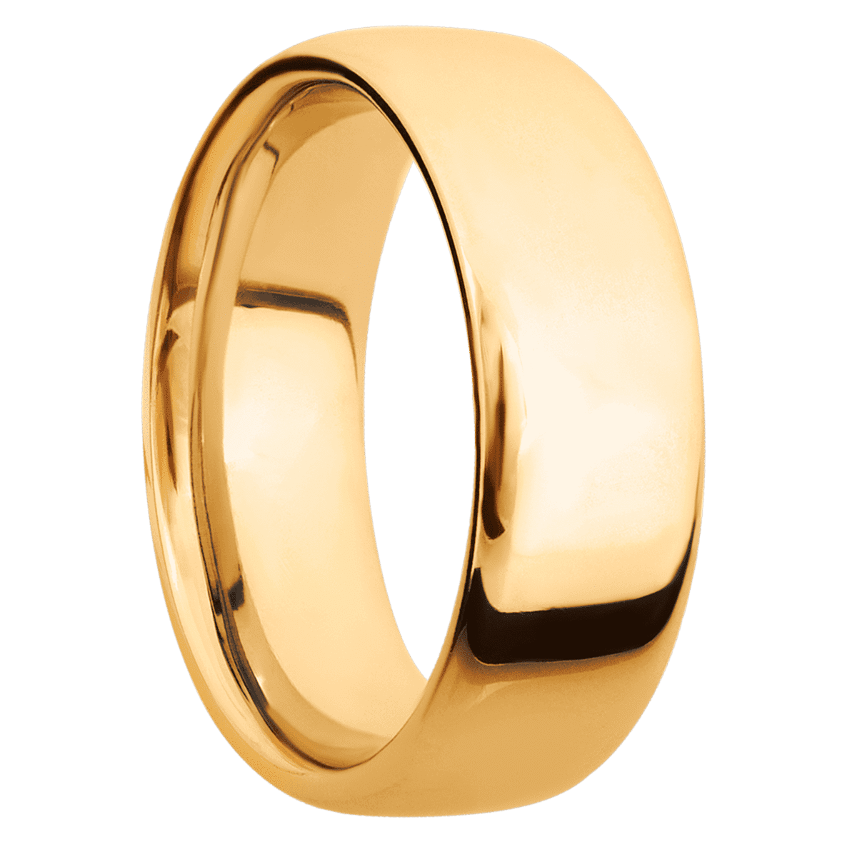 14K Yellow Gold + Polish Finish