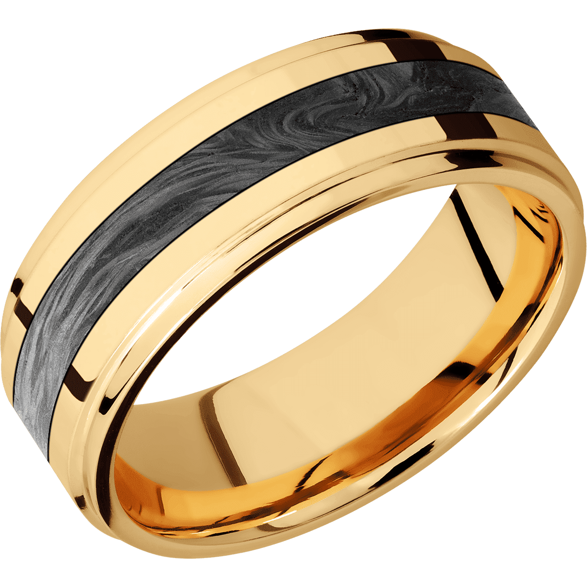 14K Yellow Gold + Polish , Polish Finish