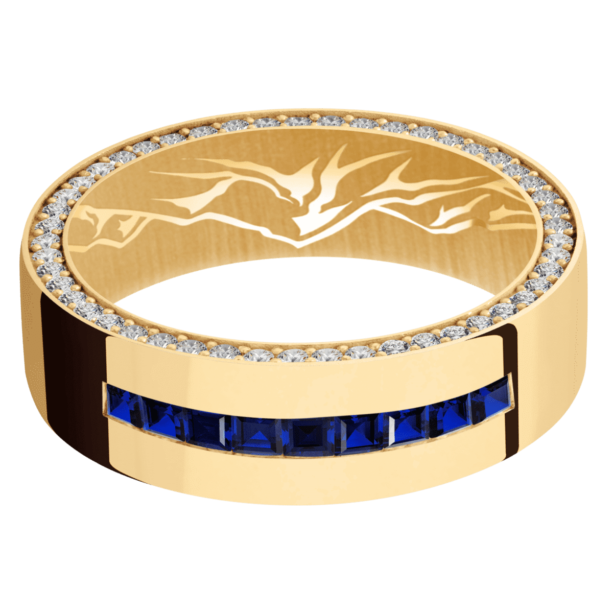 10K Yellow Gold + Polish Finish