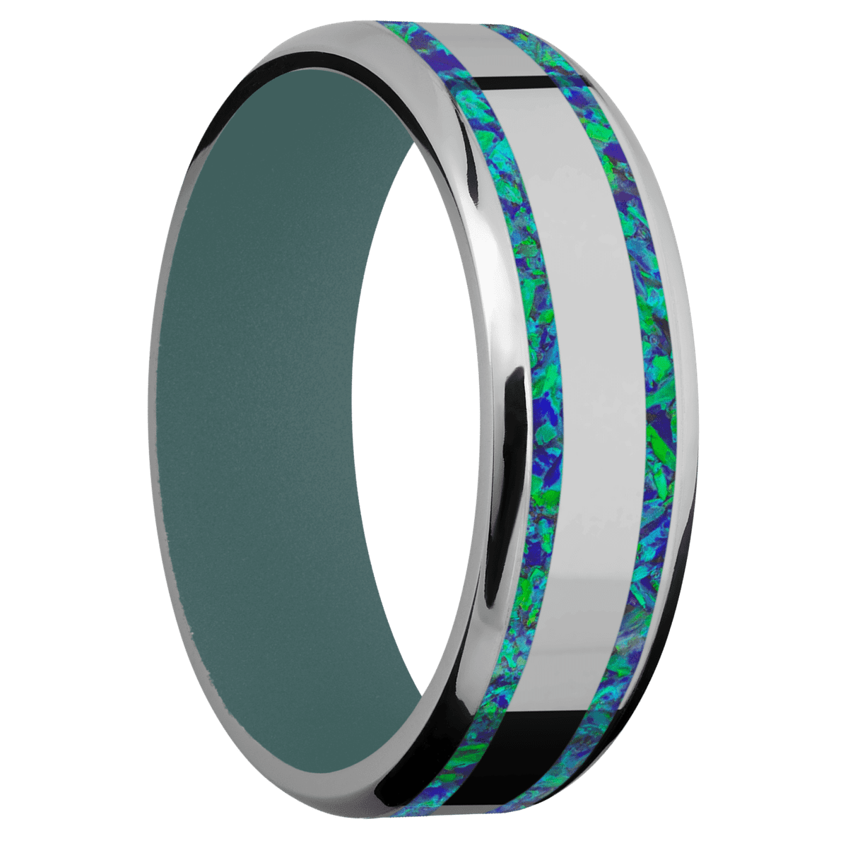Titanium + Polish , Polish Finish + Northern Lights