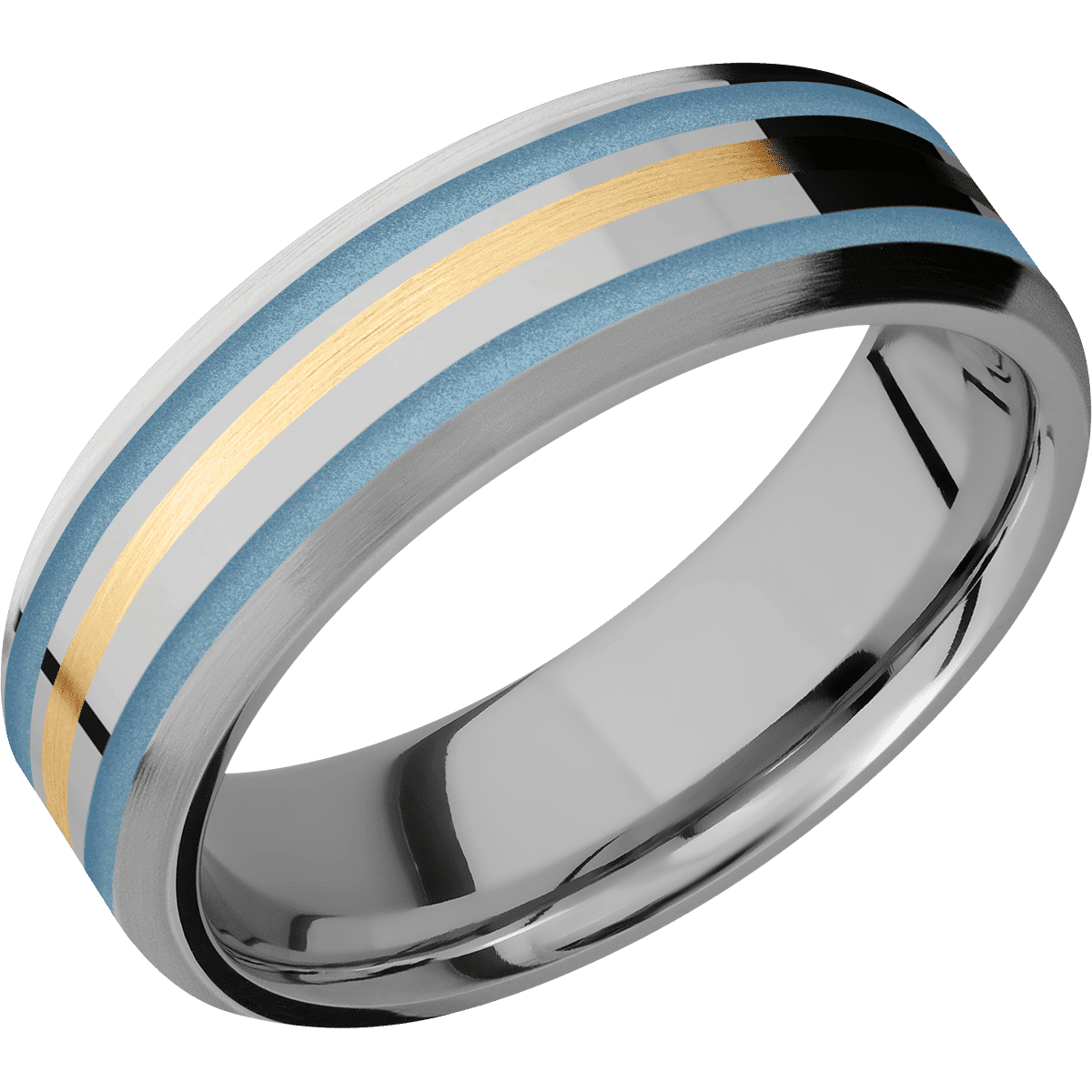 Titanium + Polish , Satin Finish