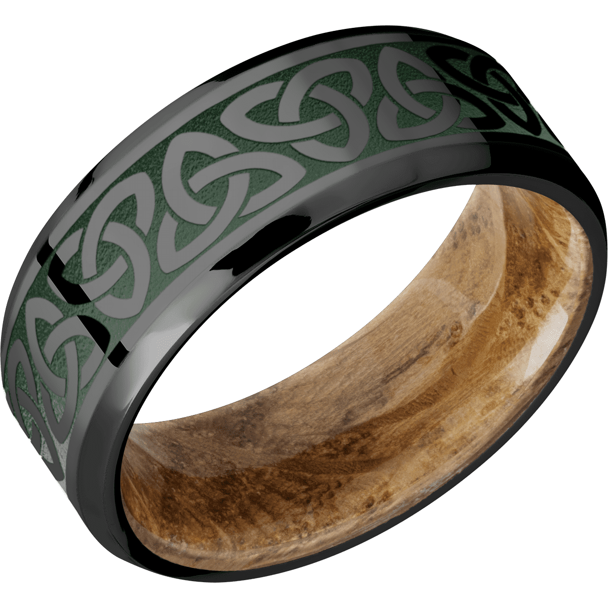 Zirconium + Polish , Polish Finish + Whiskey Barrel