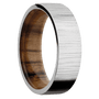 14K White Gold + Treebark1 Finish + Teak