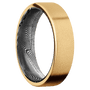 14K Yellow Gold + Sand Finish + Tightweave