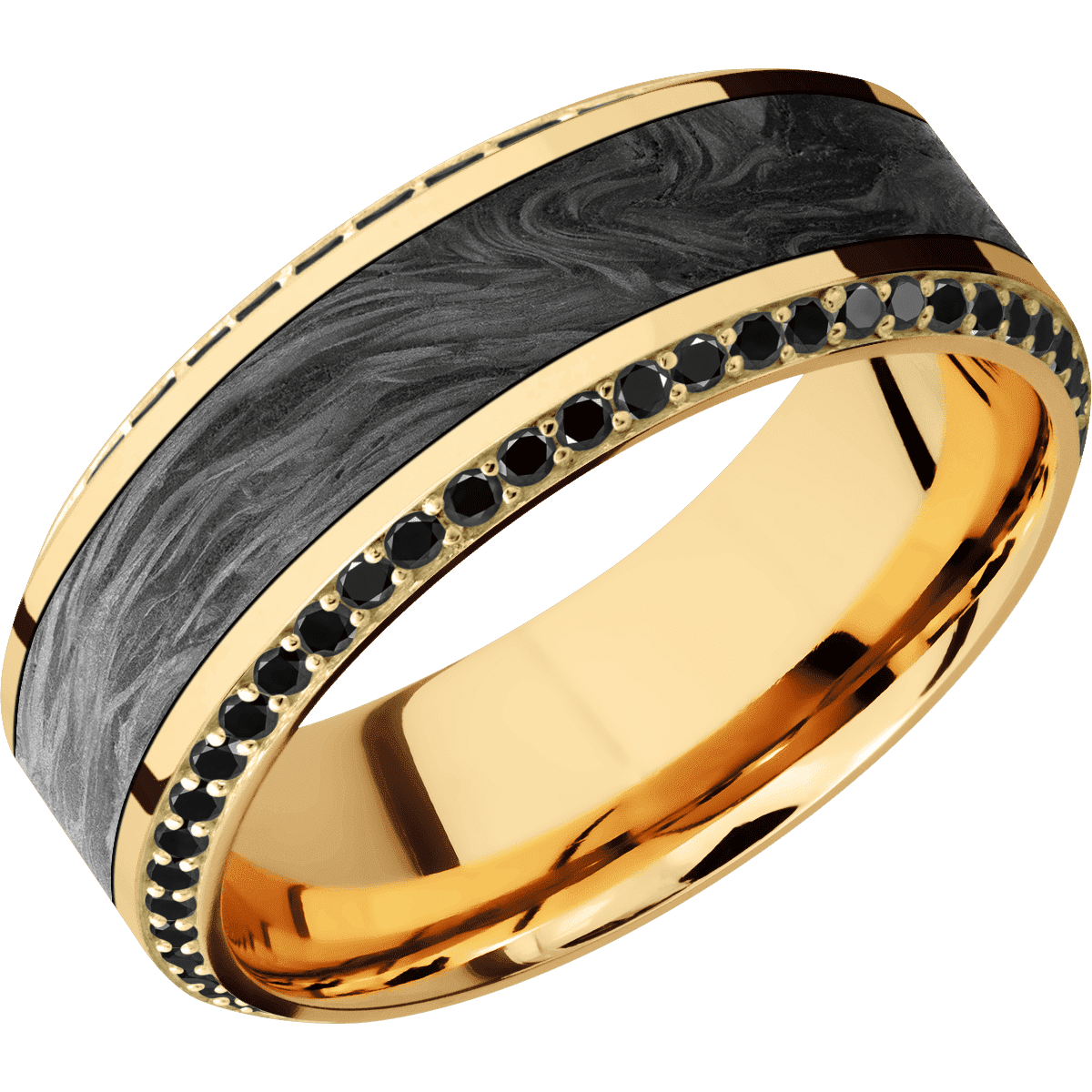 14K Yellow Gold + Polish , Polish Finish