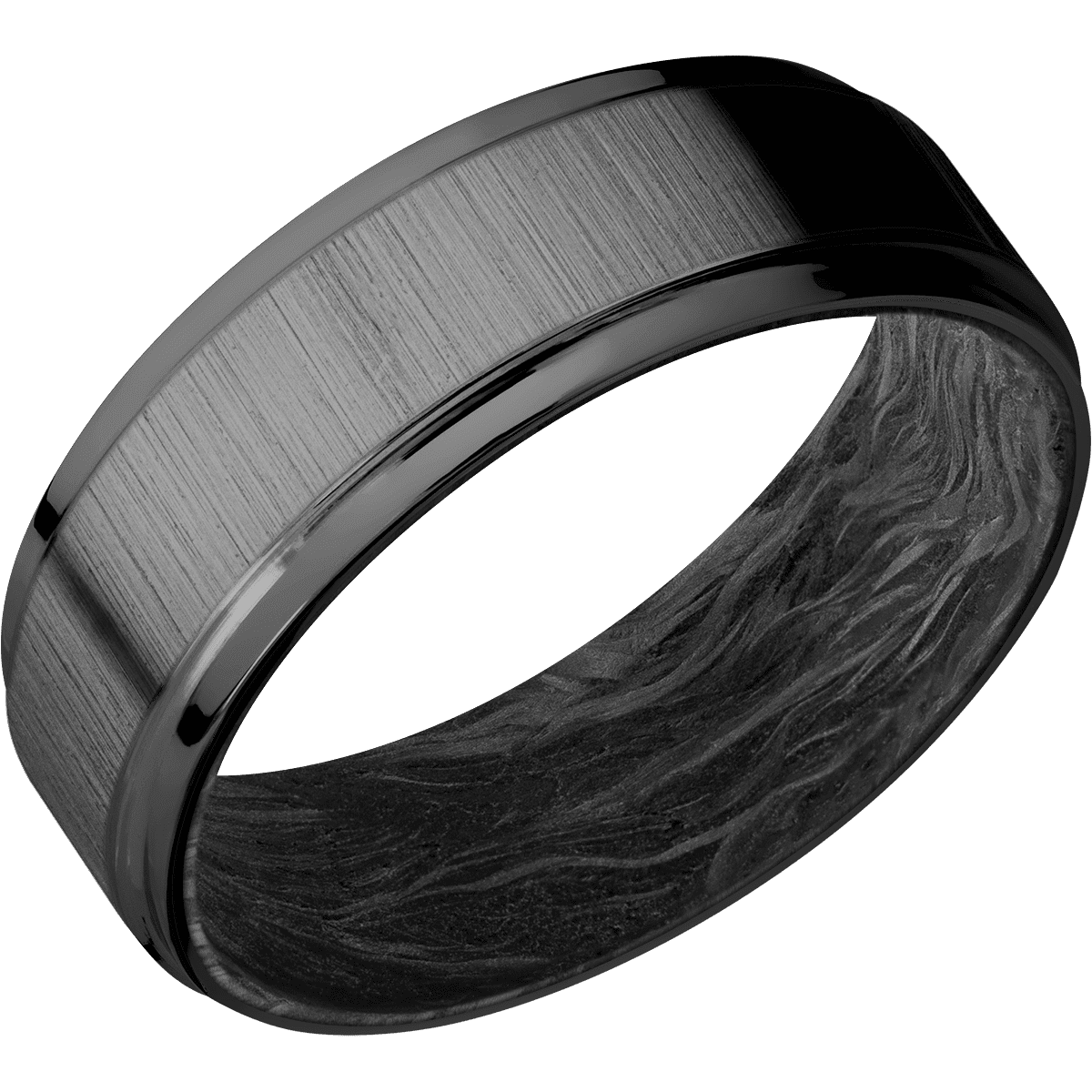 Zirconium + Crosssatinblack , Polish Finish + Forged Carbon Fiber