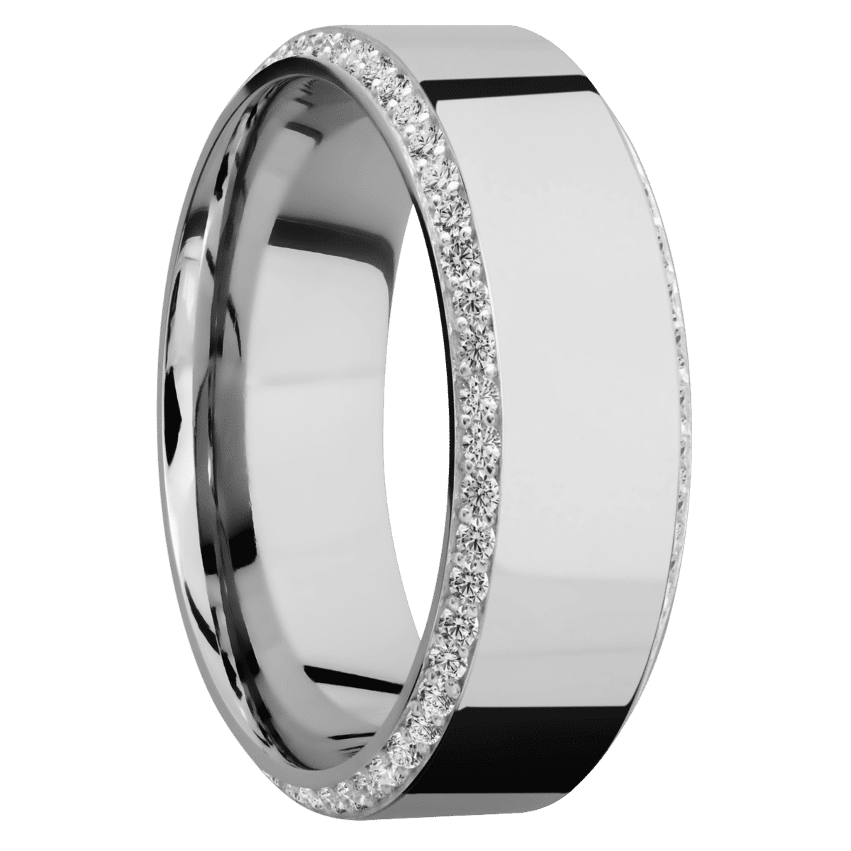 14K White Gold + Polish , Polish Finish