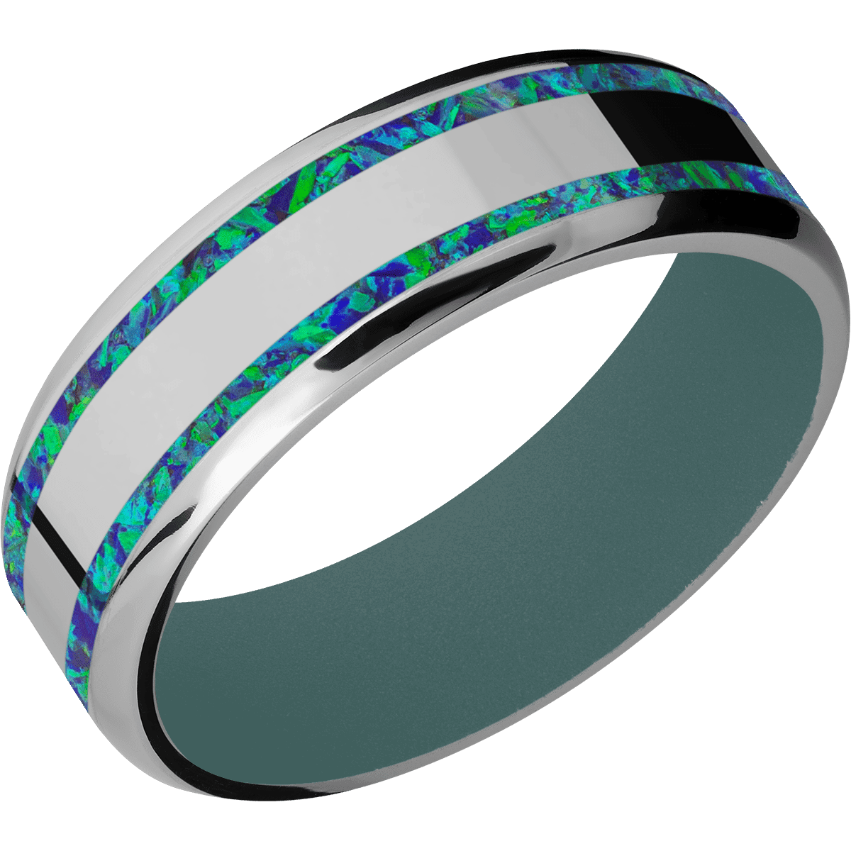 Titanium + Polish , Polish Finish + Northern Lights
