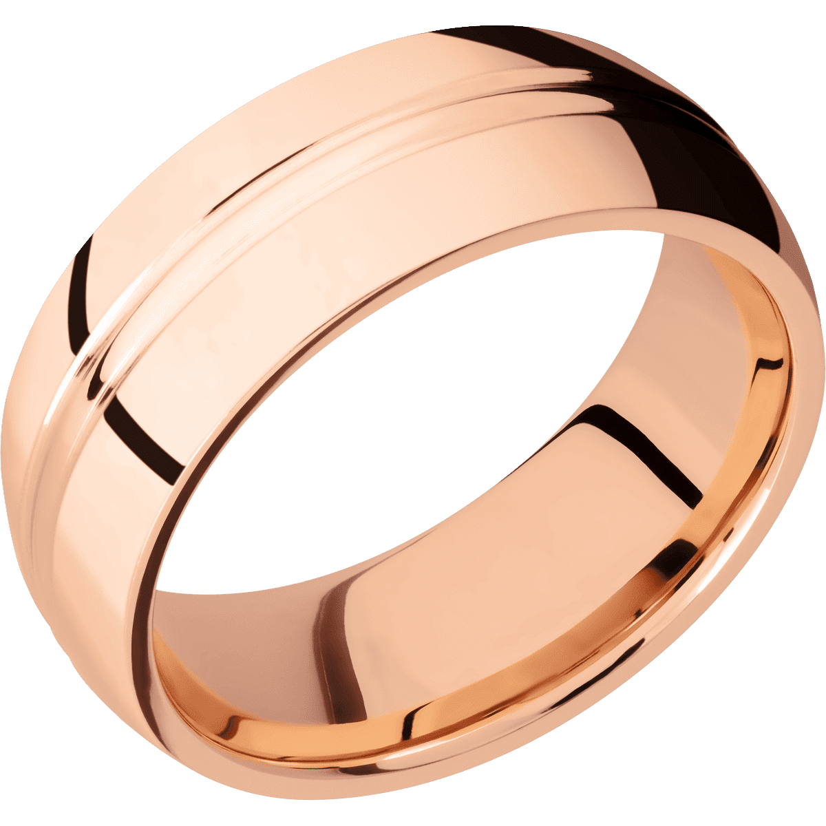 10K Rose Gold + Polish , Polish Finish