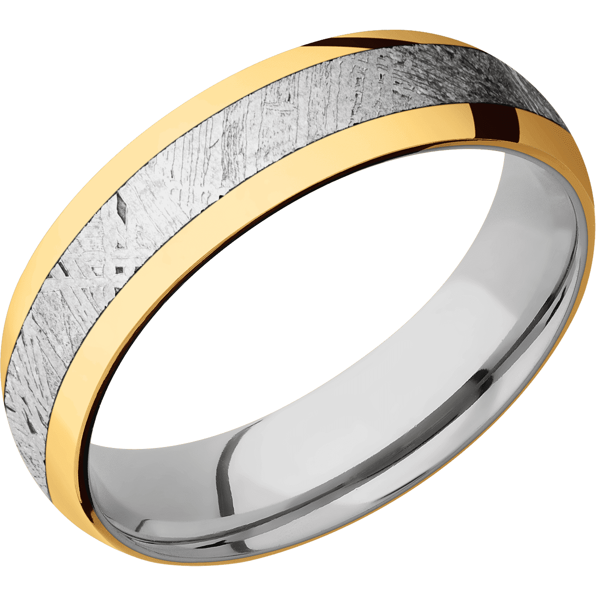 22K Yellow Gold + Polish Finish + Titanium
