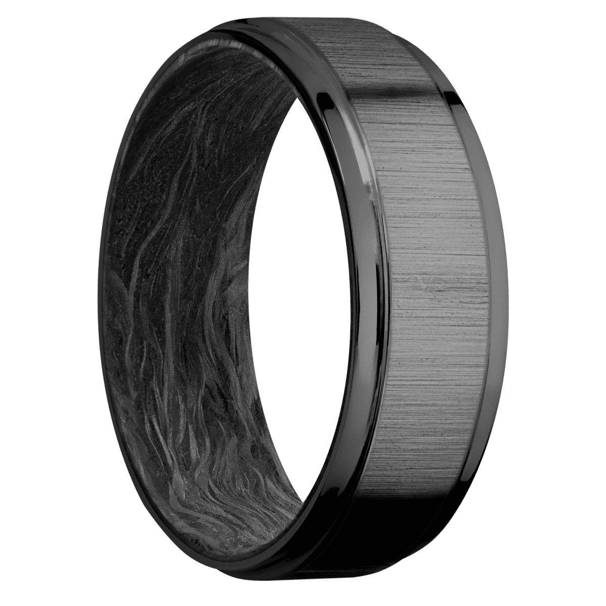 Zirconium + Crosssatinblack , Polish Finish + Forged Carbon Fiber