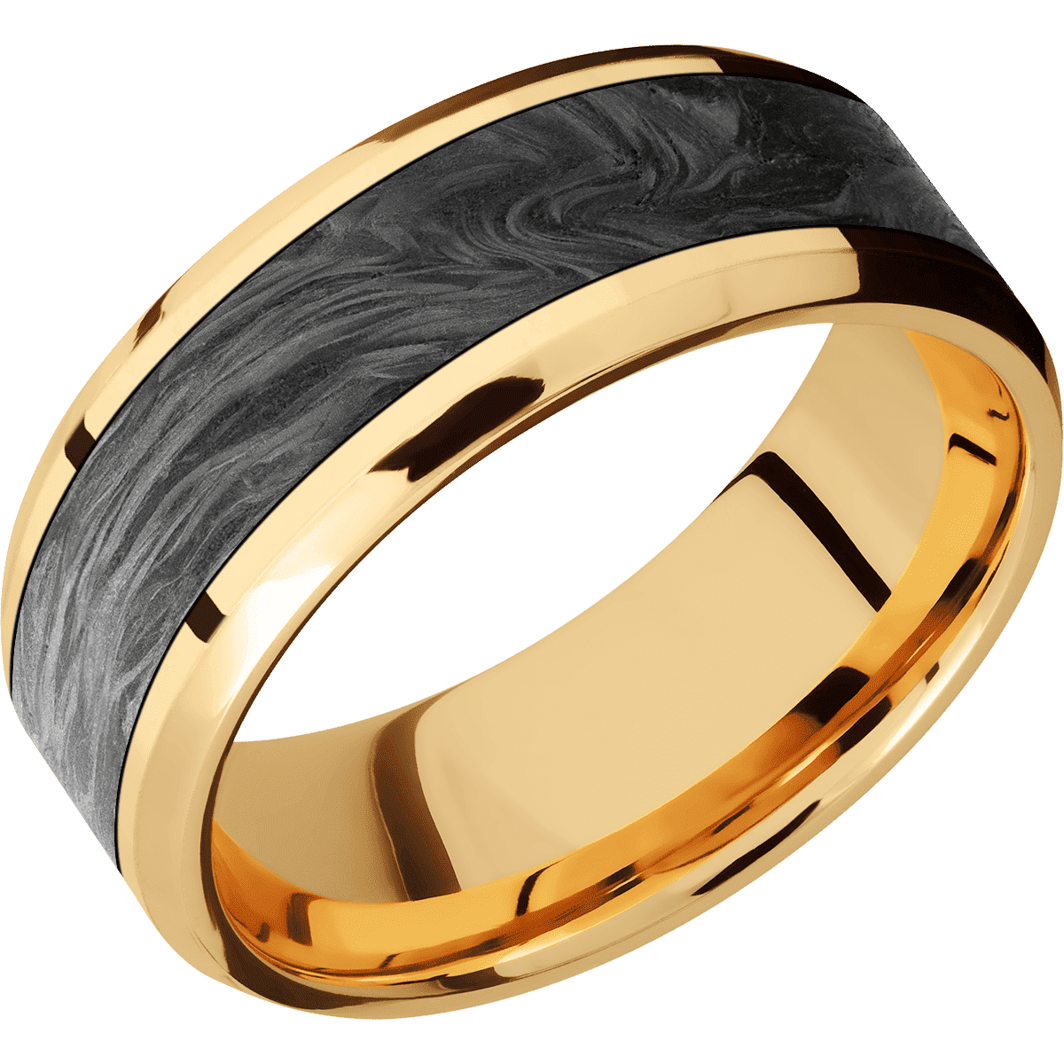 14K Yellow Gold + Polish , Polish Finish