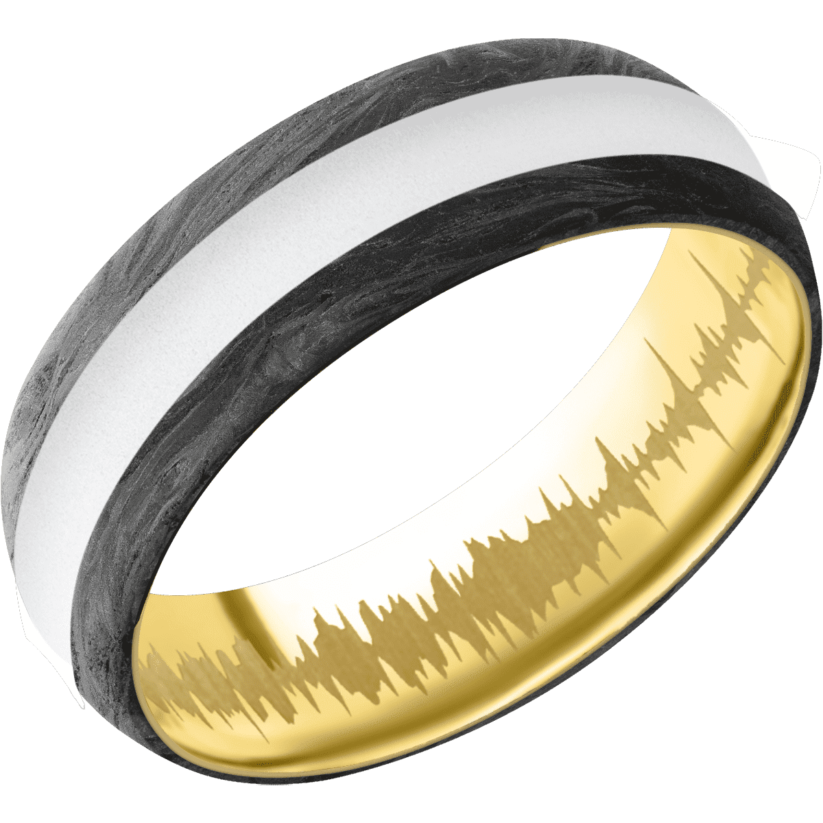 Forged Carbon Fiber + None Finish + 18K Yellow Gold