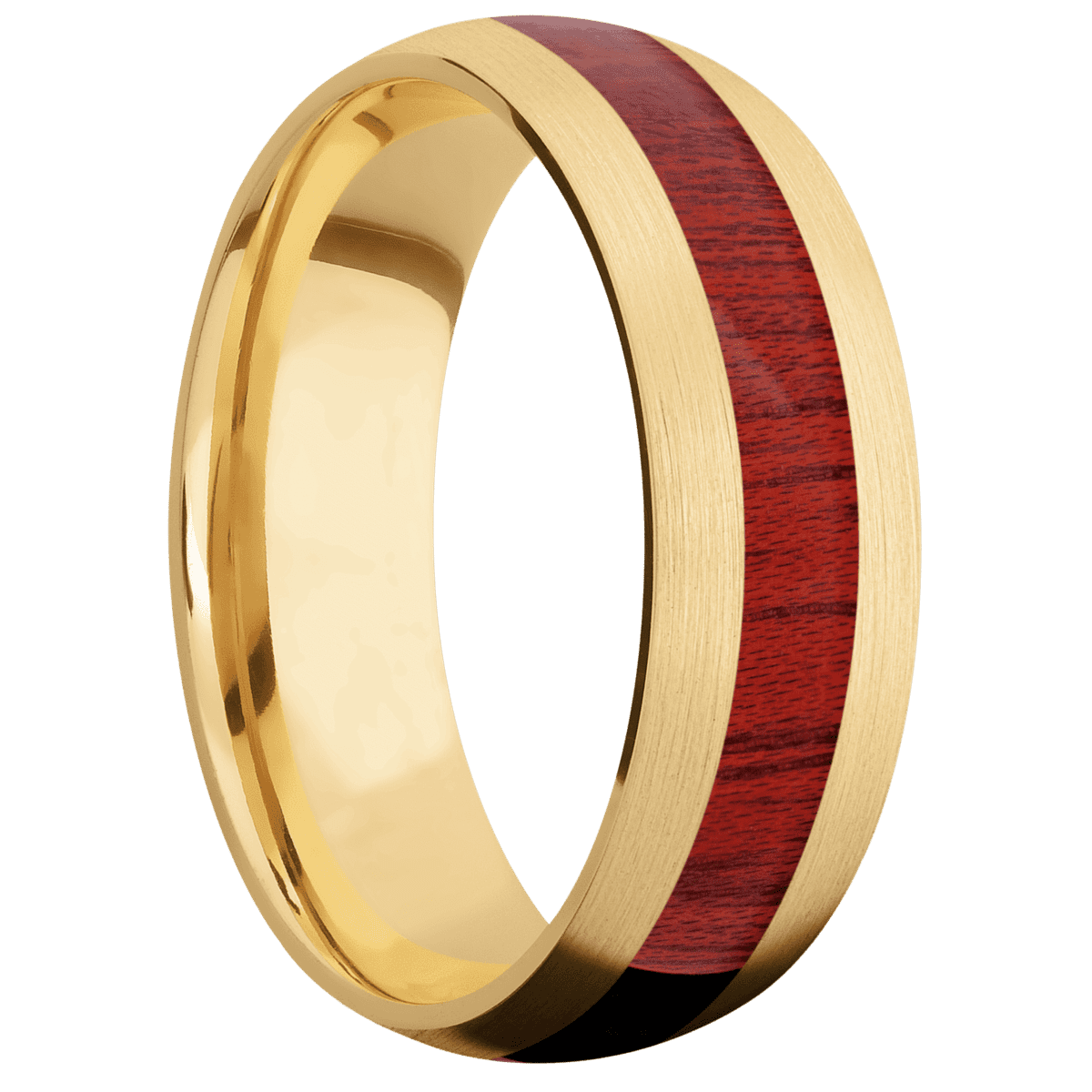 10K Yellow Gold + Satin Finish