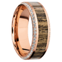 14K Rose Gold + Satin , Polish Finish