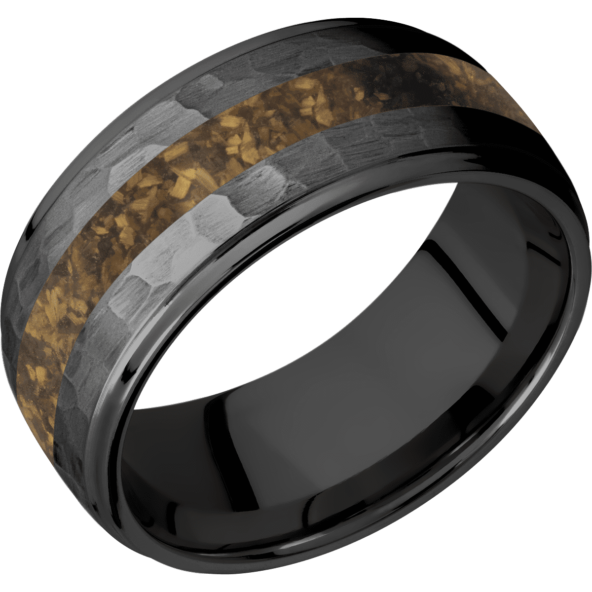 Zirconium + Hammer , Polish Finish