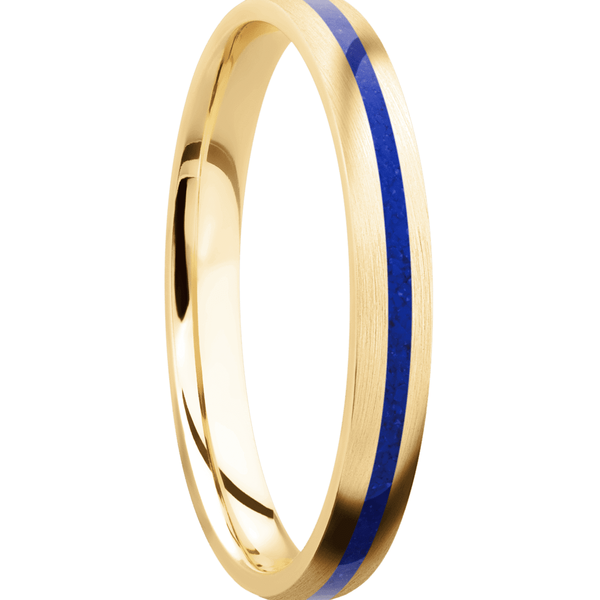10K Yellow Gold + Satin Finish