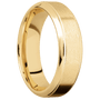 10K Yellow Gold + Distressed , Polish Finish