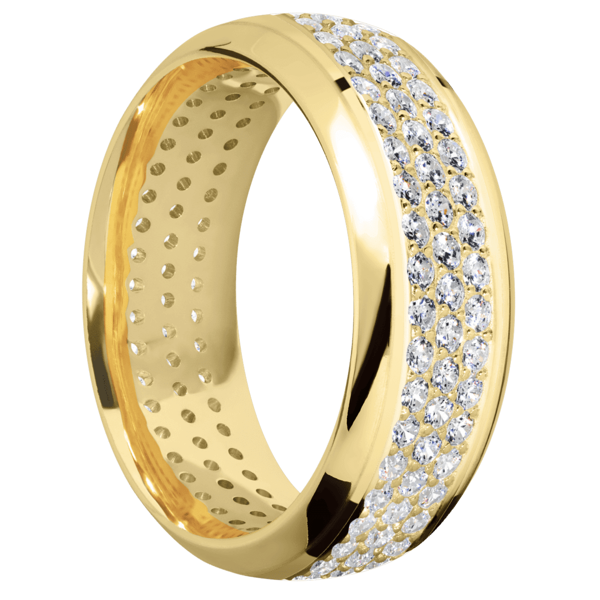 14K Yellow Gold + Polish , Polish Finish