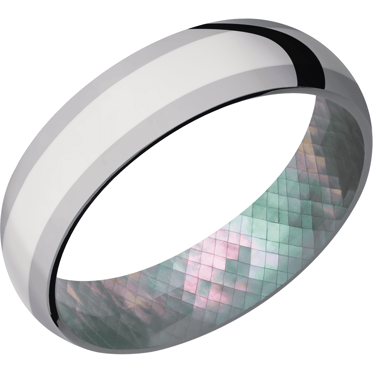 Tantalum + Polish Finish + Black Mother of Pearl