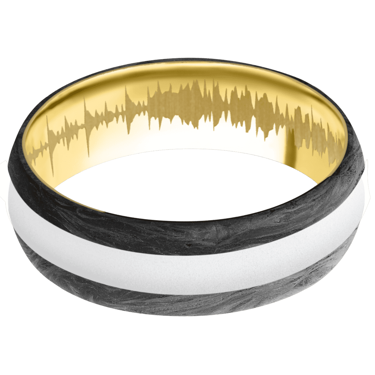 Forged Carbon Fiber + None Finish + 18K Yellow Gold