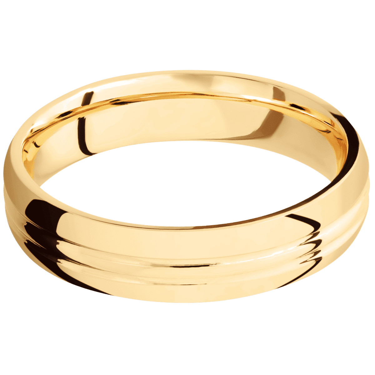 18K Yellow Gold + Polish , Polish Finish